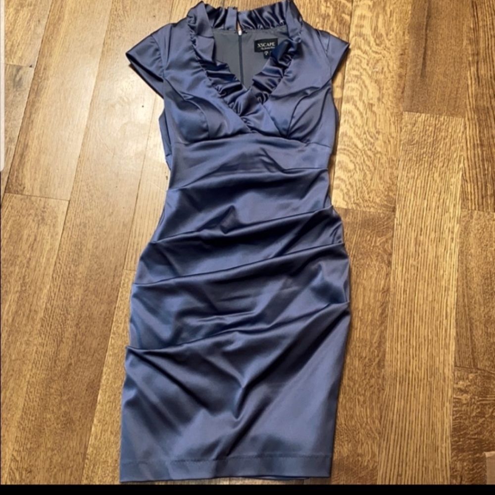 XSCAPE Silver Dress
